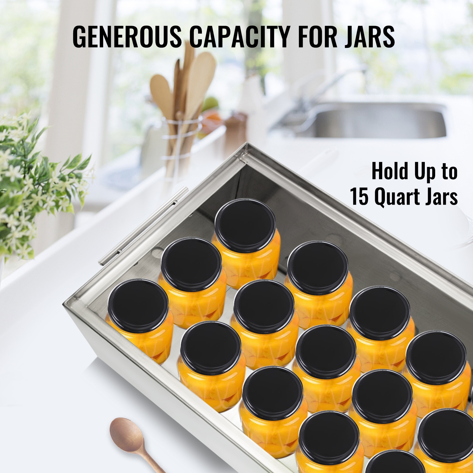 Water Bath Canner Stainless Steel Pot For Canning With 2 Racks_voghion.com